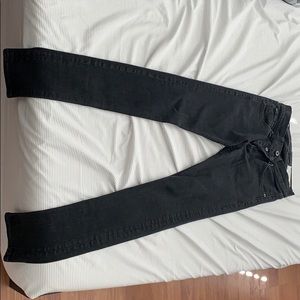 Rag and Bone Fit 0 Black Super Skinny Jeans